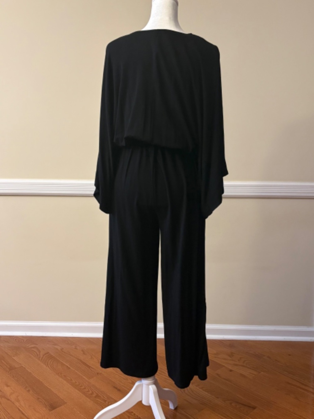 Garnet Hill Kimono-Sleeve Knit Jumpsuit - Picture 2 of 8
